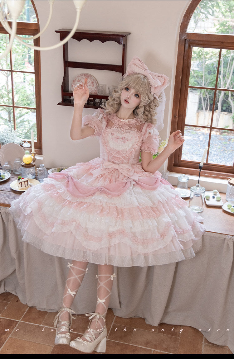 JSK Dress♥Ready to Ship♥ Wedding Poem By Honey Machine♥Sweet Lolita Dress