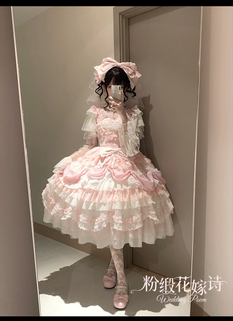 JSK Dress♥Ready to Ship♥ Wedding Poem By Honey Machine♥Sweet Lolita Dress