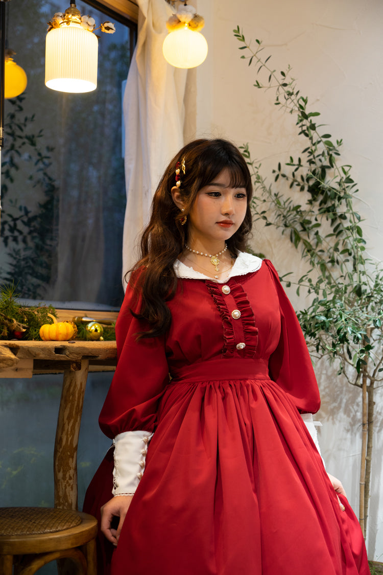 OP Dress♥Ready to Ship♥ Lola's Diary Long Blouse Version♥Sweet Lolita Dress