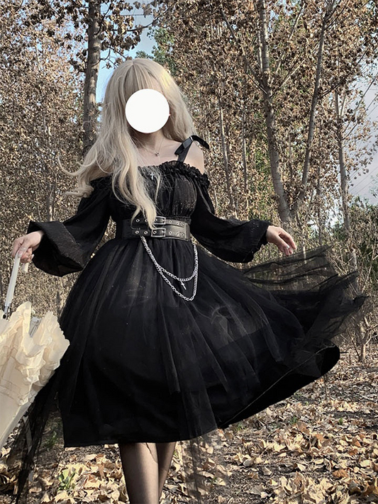 Plus Size♥OP Dress♥ Ready to Ship♥Black Devil Gothic Lolita Dress