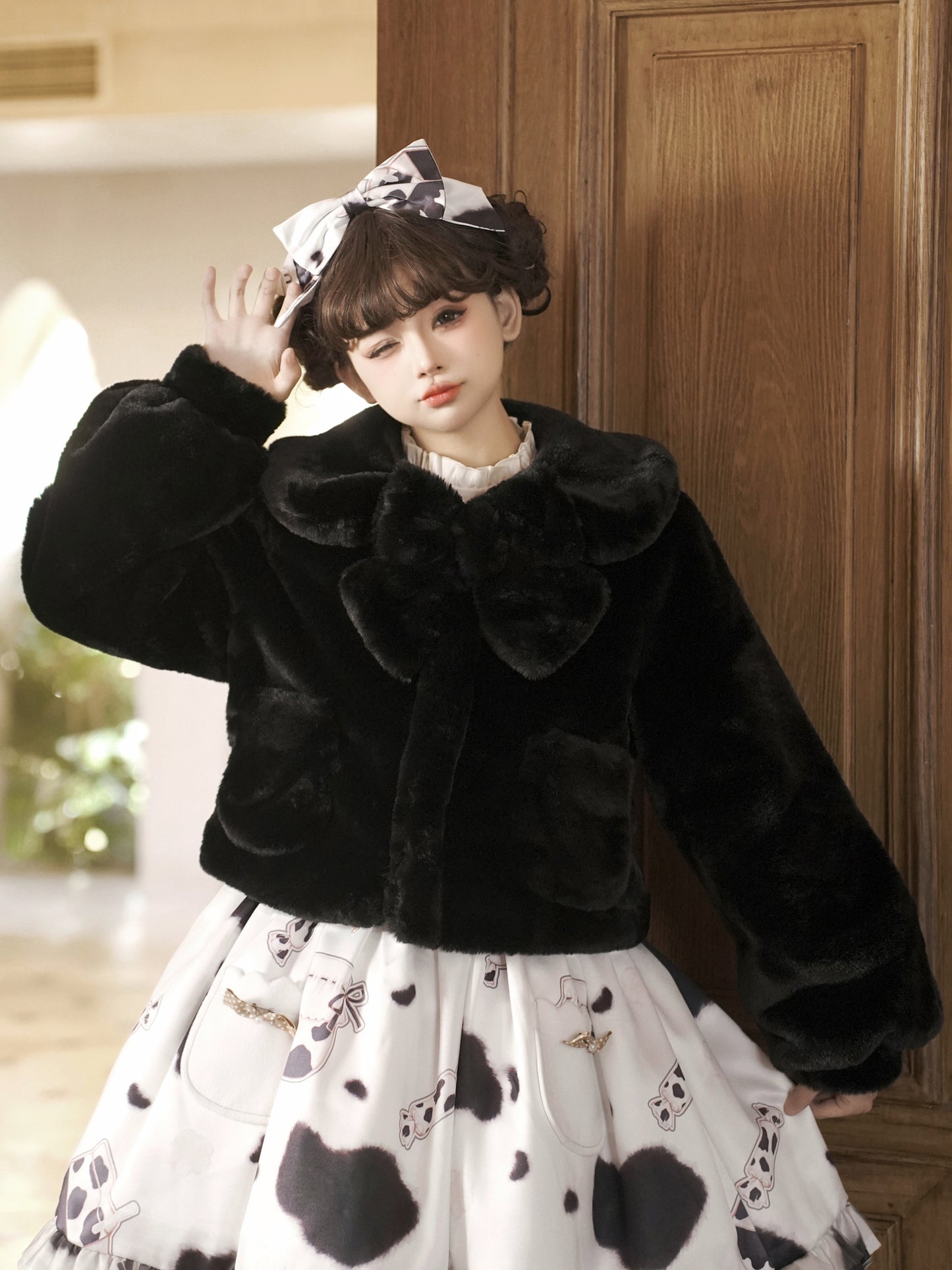 Fuzzy Winter Coats♥Ready to Ship♥Fuzzy Long sleeves Lolita Coat