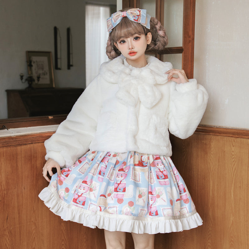 Fuzzy Winter Coats♥Ready to Ship♥Fuzzy Long sleeves Lolita Coat