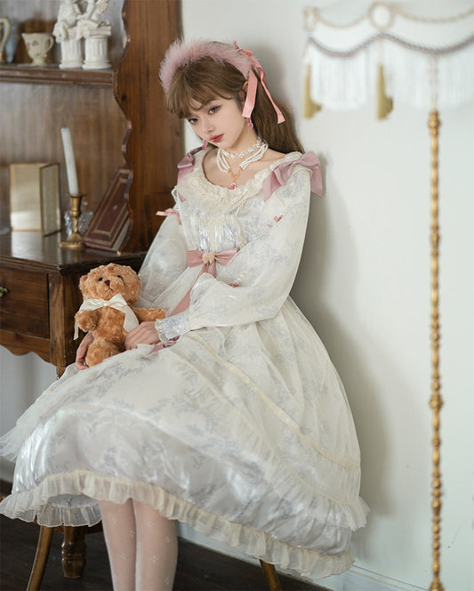 OP♥Ready to Ship♥White Rose♥Classic Lolita Dress