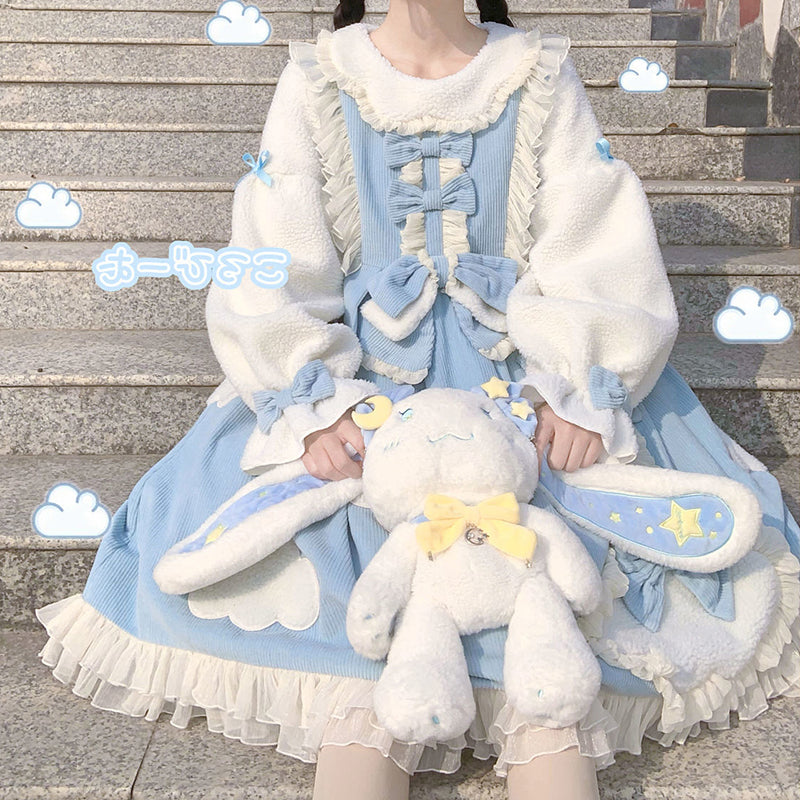 Plus Size♥OP Dress♥ Ready to Ship♥ Winter Cloud♥Sweet Lolita Dress
