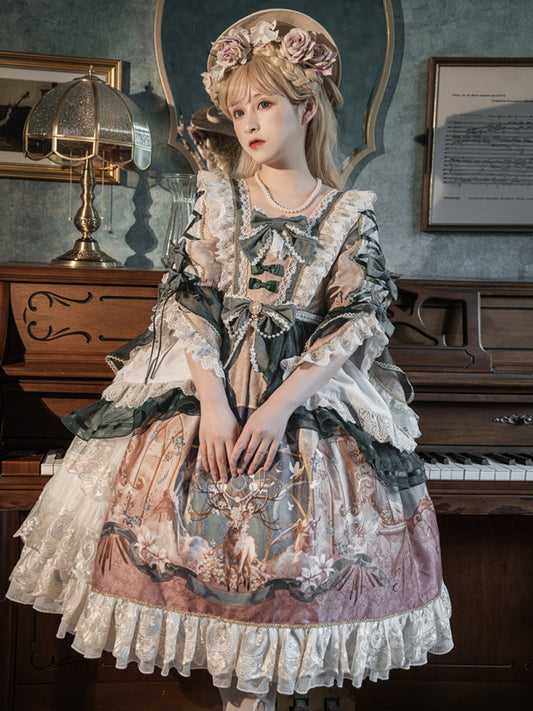 OP ♥Ready to Ship♥Deer God Carols♥Lolita Dress