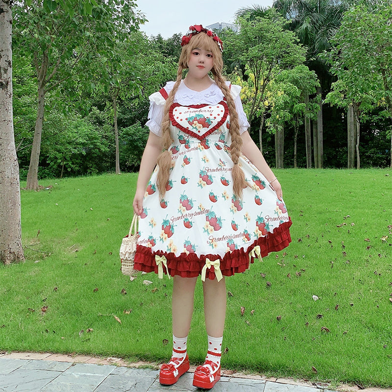 JSK Dress♥Ready to Ship♥ Strawberry Sundae ♥Sweet Lolita Dress