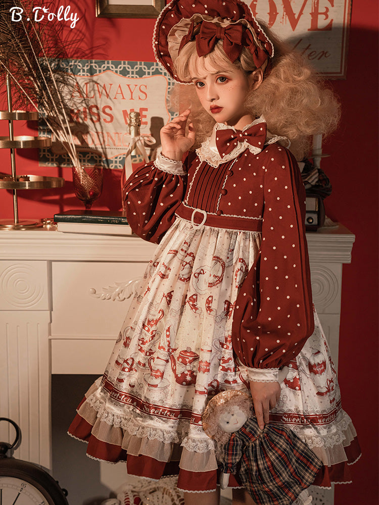OP♥ Ready to Ship♥Sweet Tea♥ Sweet Lolita Dress