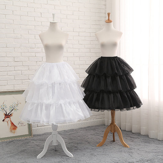 50cm-70cm Super Fluffy Lolita Dress Adjustable Petticoat With Fish Bone