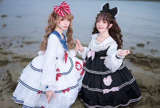 OP♥Ready to Ship♥Sailing Bunny♥Sweet Lolita Dress