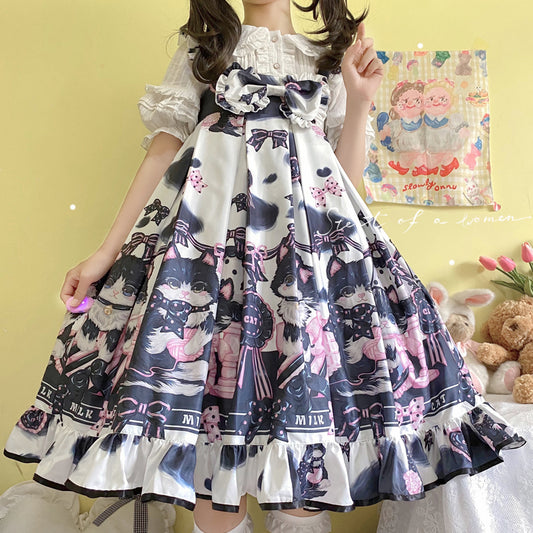 JSK Dress♥Ready to Ship♥Milk Cat ♥ Sweet Lolita Dress