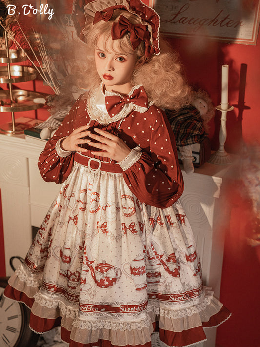 OP♥ Ready to Ship♥Sweet Tea♥ Sweet Lolita Dress