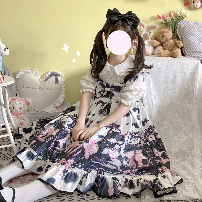 JSK Dress♥Ready to Ship♥Milk Cat ♥ Sweet Lolita Dress
