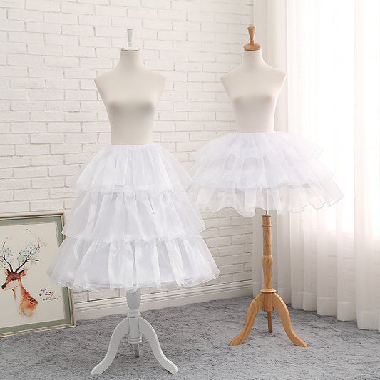 50cm-70cm Super Fluffy Lolita Dress Adjustable Petticoat With Fish Bone