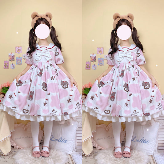 OP Dress♥Ready to Ship♥Milky Bear ♥ Sweet Lolita Dress