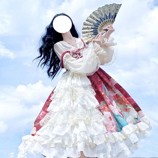 JSK Dress♥Ready to Ship♥Nine Miles Floating Life♥ Sweet Lolita Dress