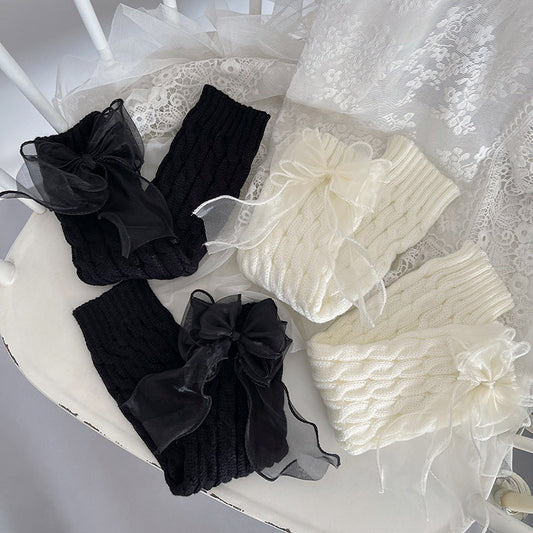 Bowknot Details Flared Leg Sleeves