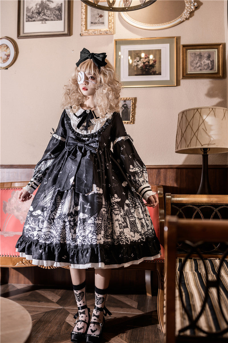 OP Dress♥Ready to Ship♥ Castle's Night ♥ Gothic Lolita Dress