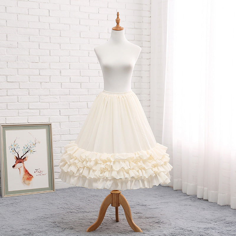 70cm Super Fluffy Lolita Dress Petticoat With Fish Bone