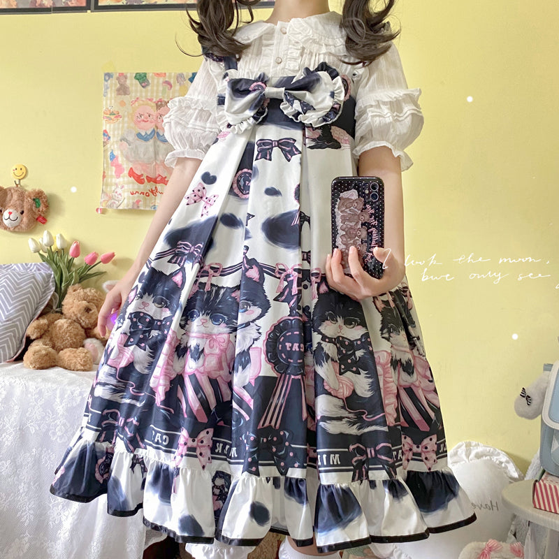 JSK Dress Ready to Ship Milk Cat Sweet Lolita Dress