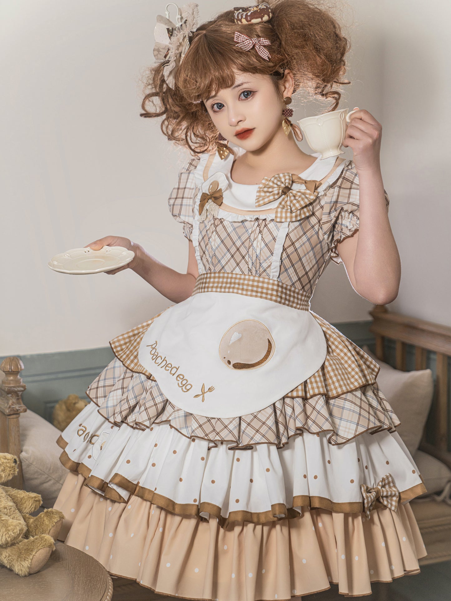 OP♥Ready to Ship♥Poached Egg♥Sweet Lolita Dress
