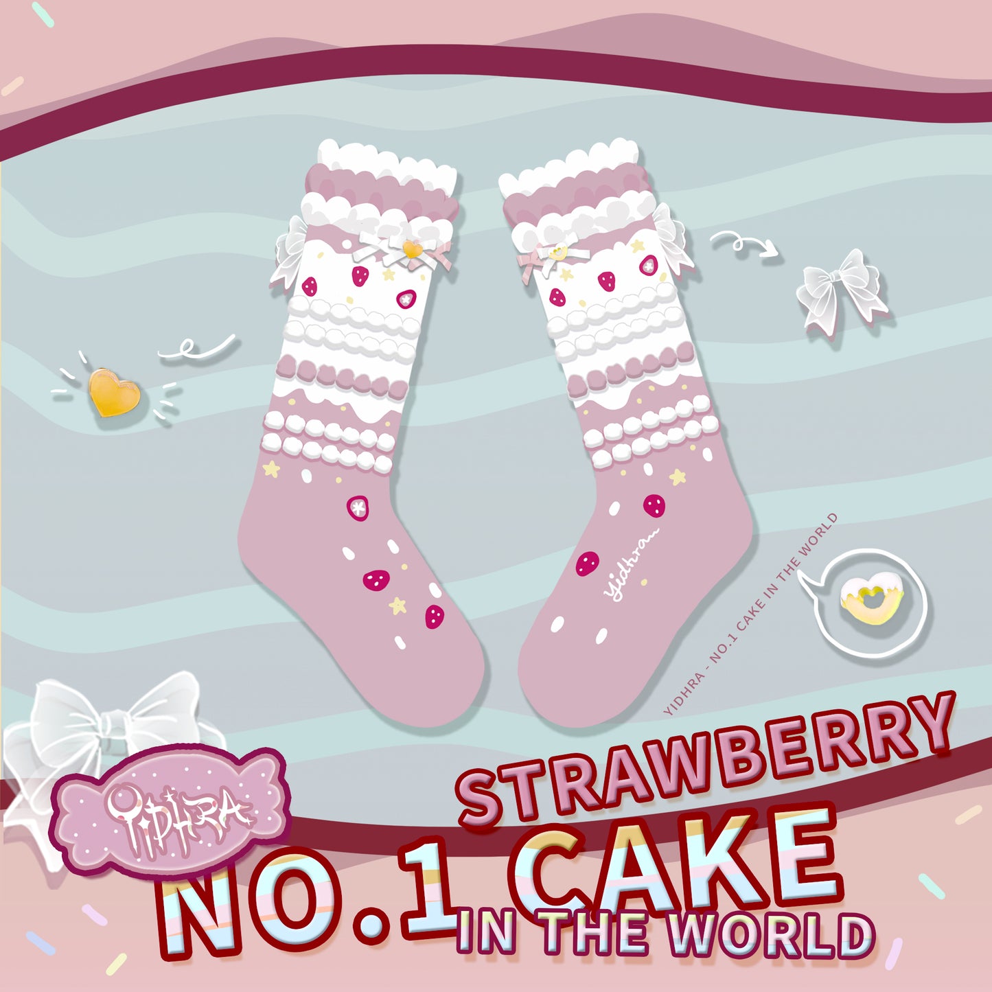No.1 Cake Intheworld Socks By Yidhra