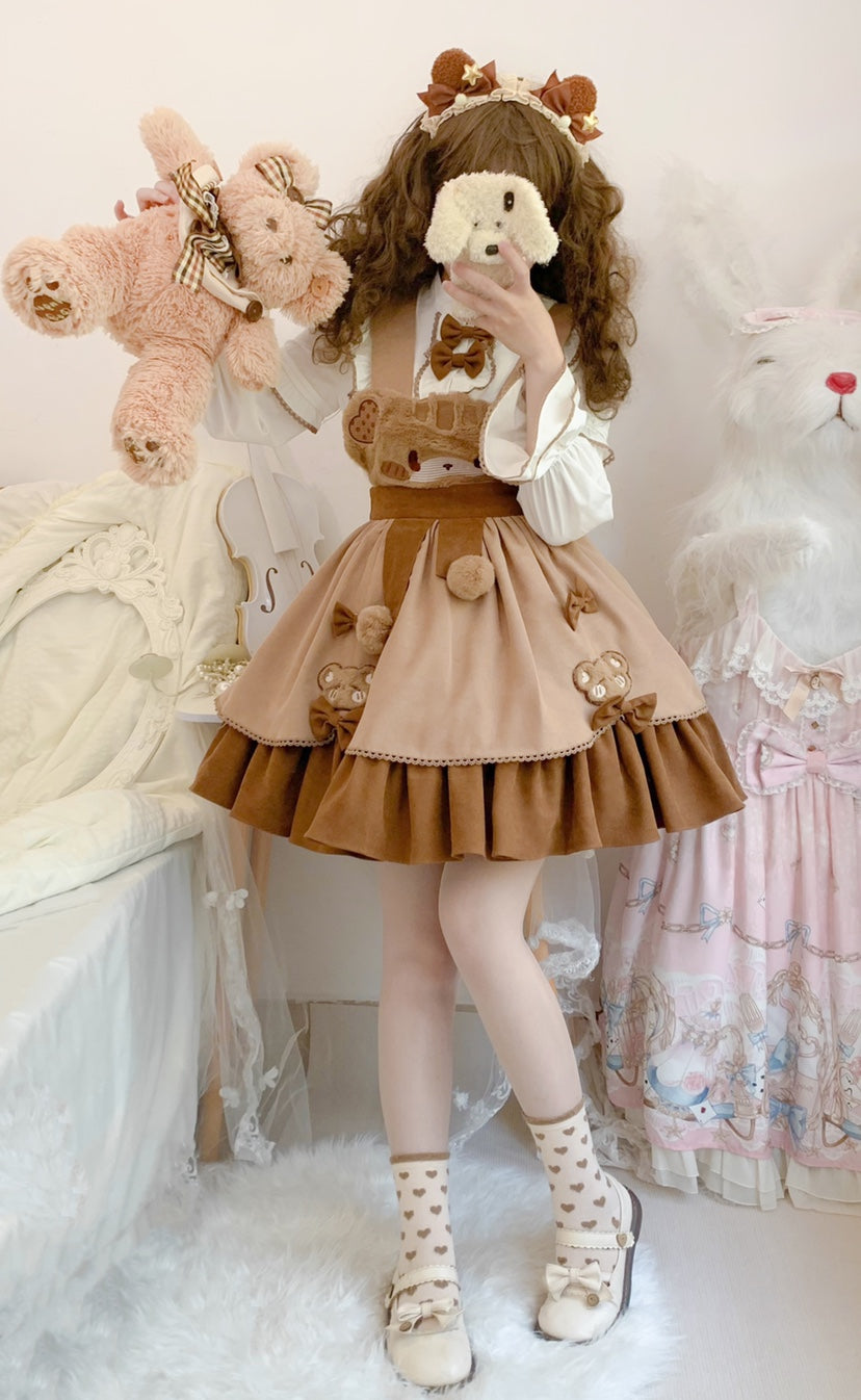 Winter JSK & Coats♥Pre-order 2 weeks♥Winter Sleeping Bear♥Sweet Lolita