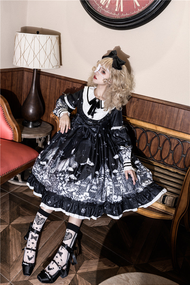 OP Dress♥Ready to Ship♥ Castle's Night ♥ Gothic Lolita Dress