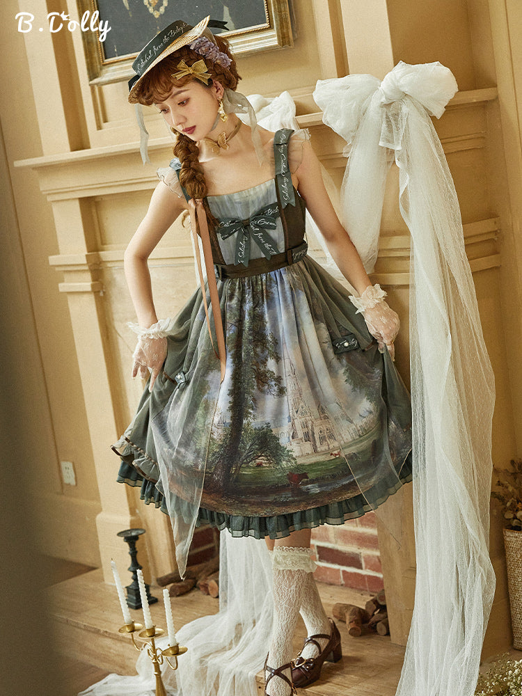 JSK Dress♥Ready to Ship♥ Salisbury Cathedral ♥Sweet Lolita Dress