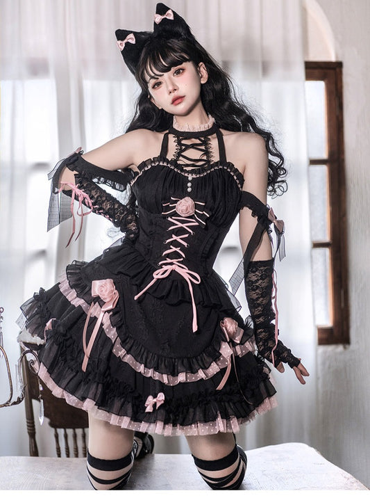 JSK♥ Ready to Ship♥Midnight Rose♥Gothic Lolita Dress