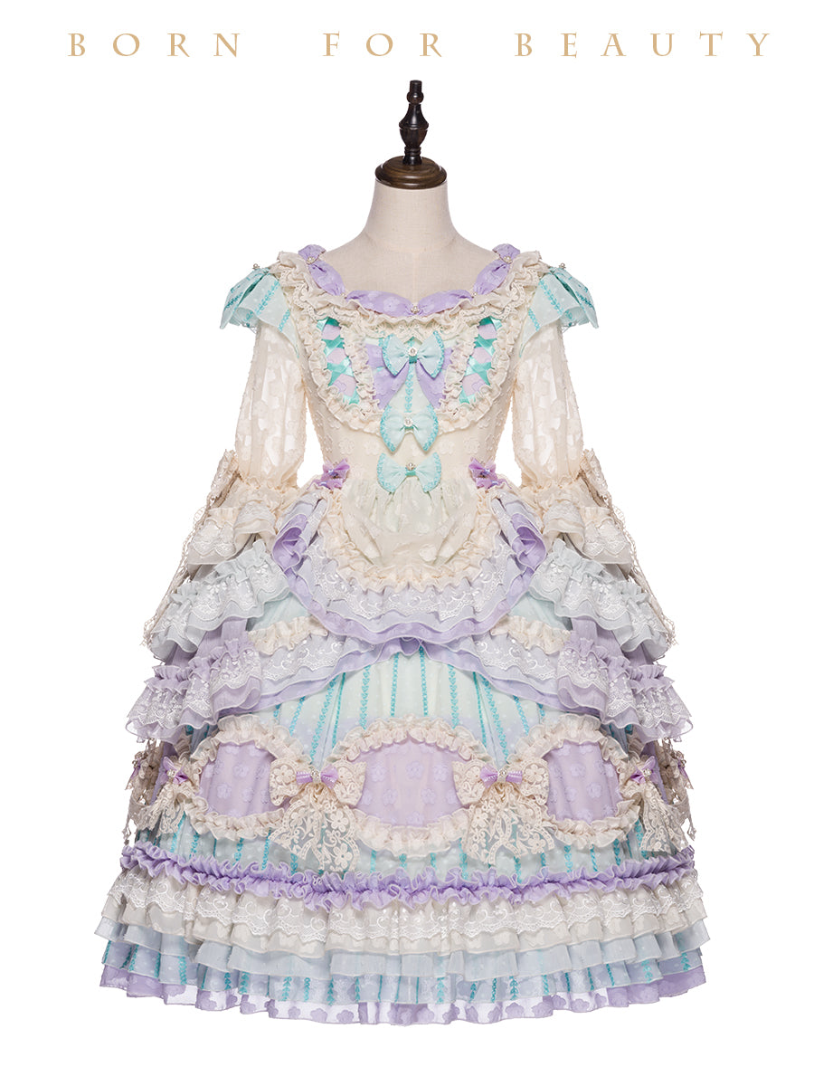 OP Dress ♥Ready to Ship♥Rainbow Bubble ♥Romantic Lolita Dress