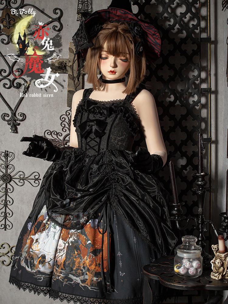 JSK Dress♥Ready to Ship♥ Red Rabbit Witch ♥Gothic Lolita Dress