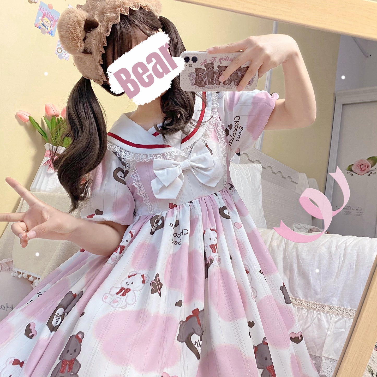 OP Dress♥Ready to Ship♥Milky Bear ♥ Sweet Lolita Dress