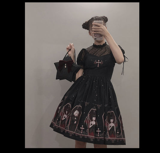 JSK Dress♥Ready to Ship♥Whisper of Night♥Gothic Lolita Dress