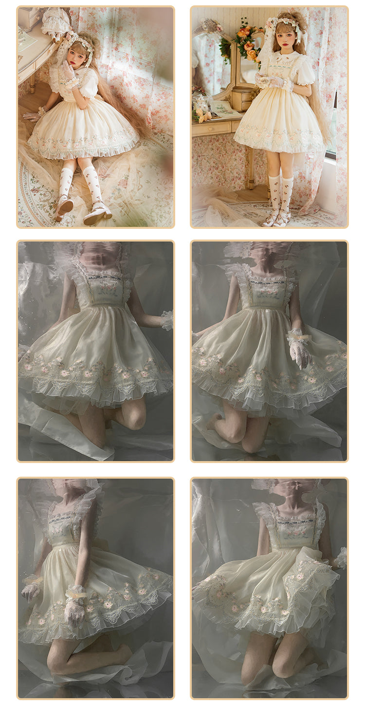 JSK♥Ready to Ship♥Flower Encounter♥Sweet Lolita Dress