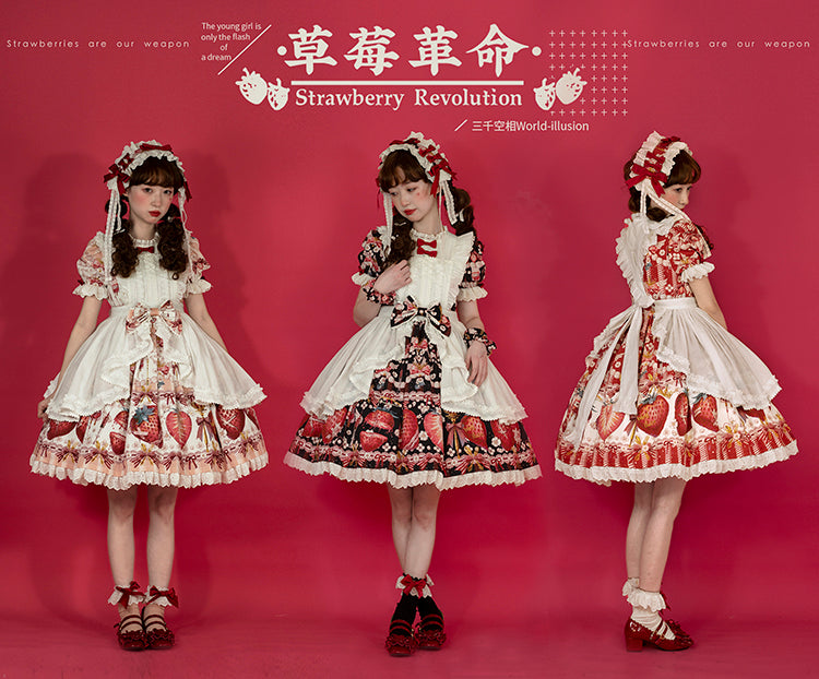 JSK & OP Dress♥Ready to Ship♥ Strawberry Revolution ♥Sweet Lolita Dress