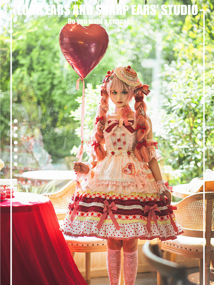 JSK Full Set ♥Pre-order♥Strawberry Cake ♥Sweet Lolita Dress