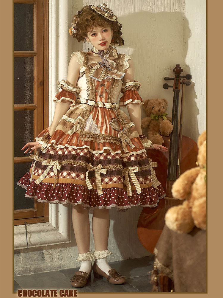 JSK Full Set ♥Pre-order♥Chocolate Cake ♥Sweet Lolita Dress