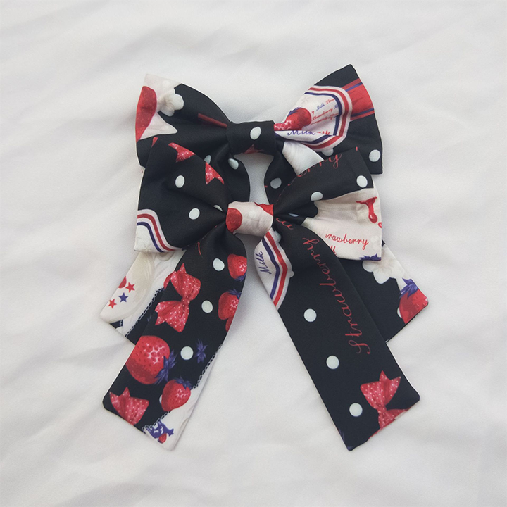 Strawberry Milk Jug Lolita Dress Matching /KC/Hairclips