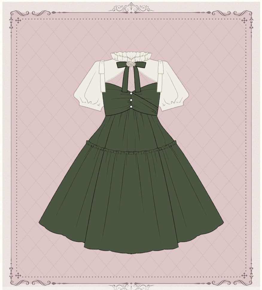 OP ♥Ready to Ship♥Garden& Poetry♥Sweet Lolita Dress