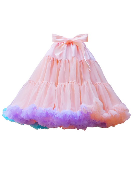 Rainbow Story Daily 40cm Length Cloud Colorful Petticoat