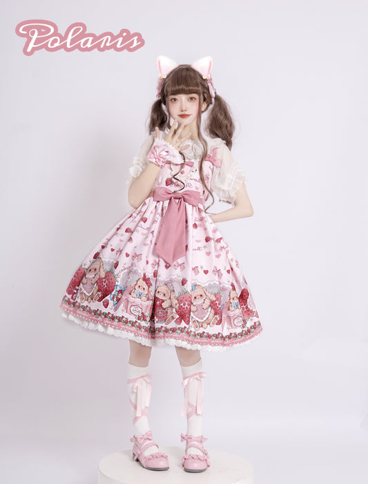 JSK♥Ready to Ship♥Rabbit Berry Gift Box ♥Sweet Lolita Dress