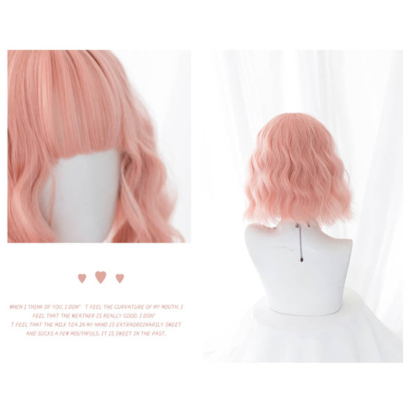 3 Color Options Curly Short Wig