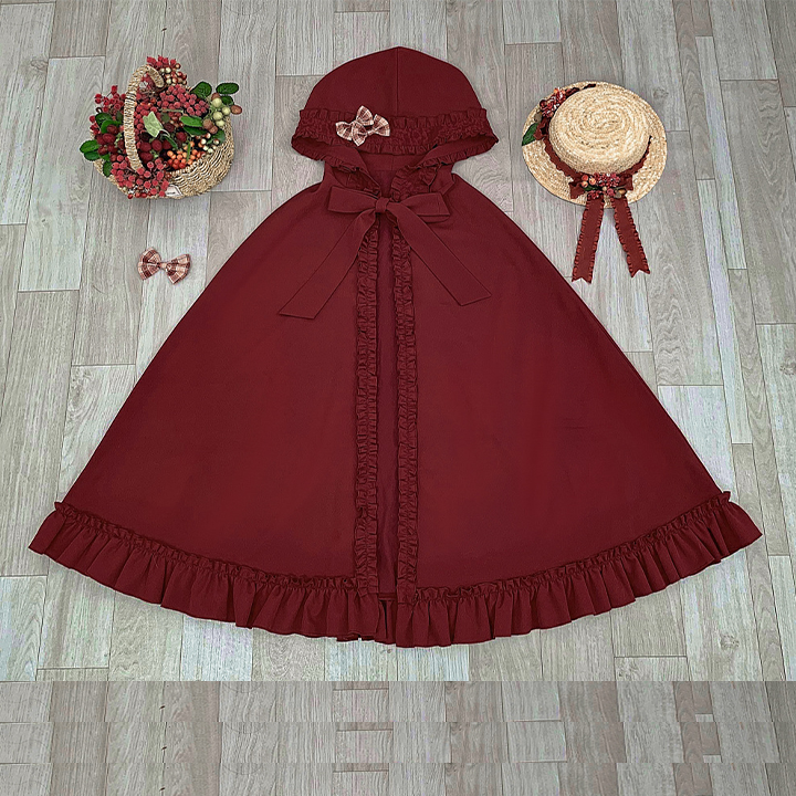 Cape♥ Ready to Ship♥To Matching Berry Maiden Sweet Lolita Dress