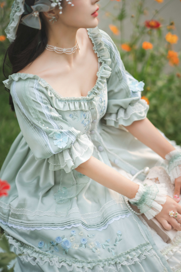 OP Set ♥Ready to Ship♥Former Days Souvenirs♥Hime Lolita Dress