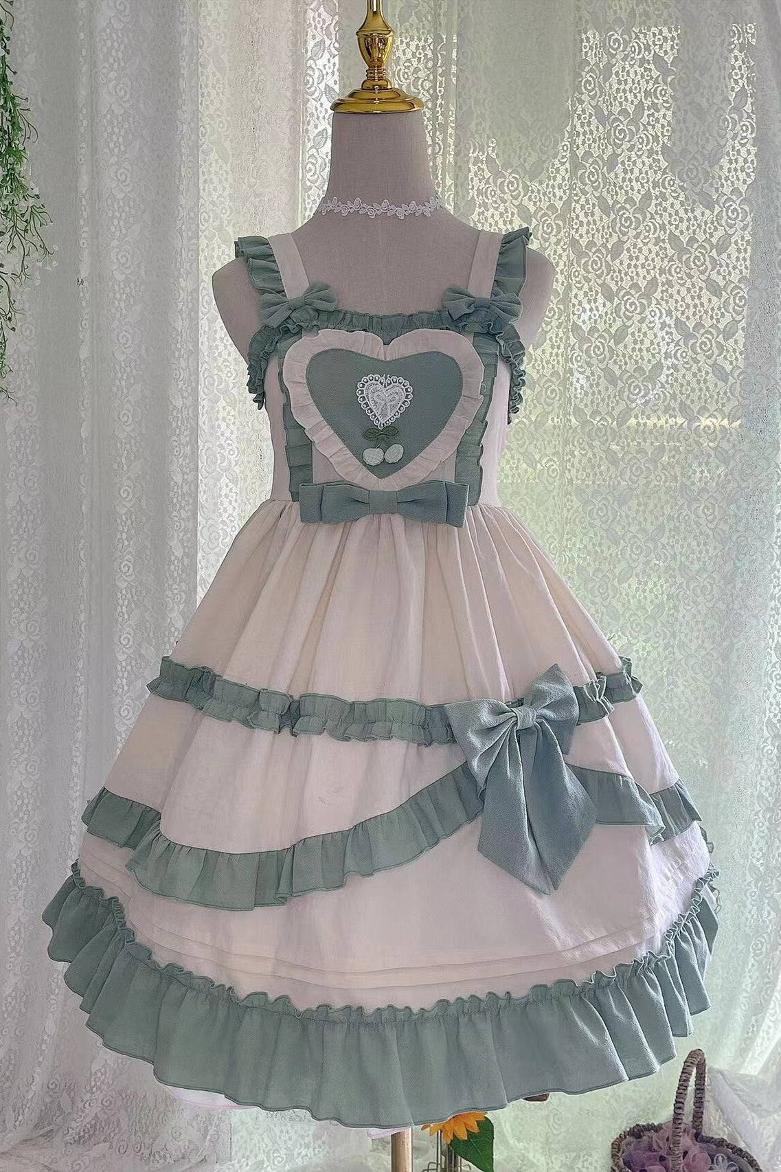 JSK Dress♥Ready to Ship♥Cherry Abbey♥ Sweet Lolita Dress