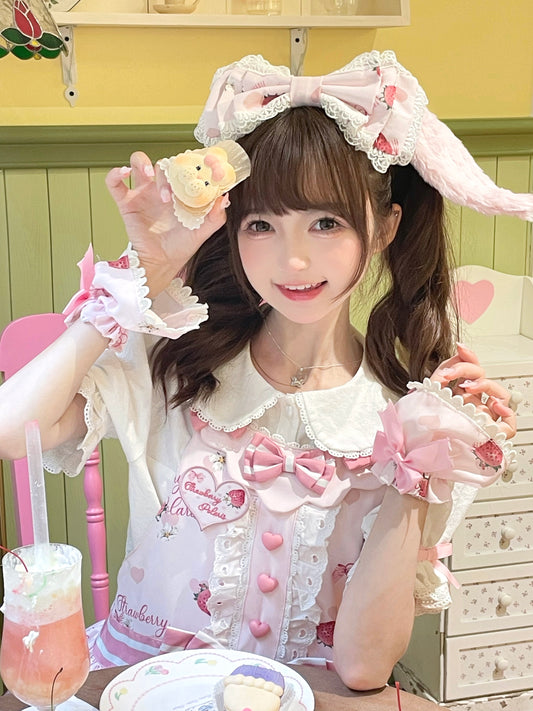 Suspender Skirt ♥Ready to Ship♥Rabbit Berry Gift Box ♥Sweet Lolita Dress