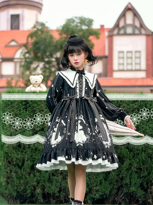 OP Dress♥Ready to Ship♥Dark Girl♥Kawaii Lolita Dress