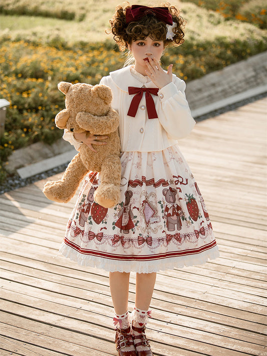 JSK & Coat Set♥ Ready to Ship ♥Winter gift♥Sweet Lolita Dress