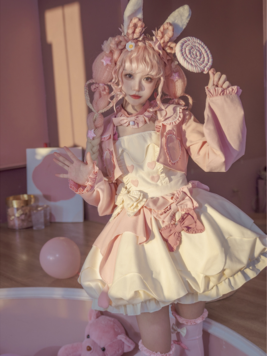 JSK Dress & Coat♥Ready to Ship♥Milky Puffs♥Kawaii Lolita Dress