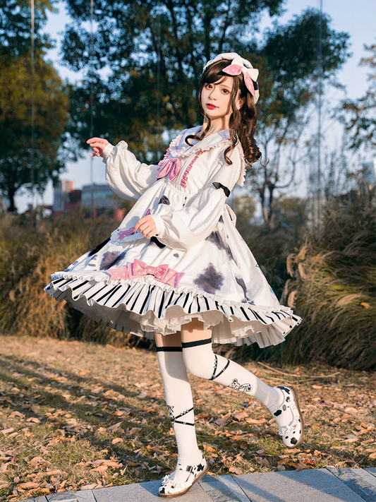 OP♥ Ready to Ship♥Strawberry Cow ♥Sweet Lolita Dress OP